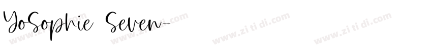 YoSophie Seven字体转换